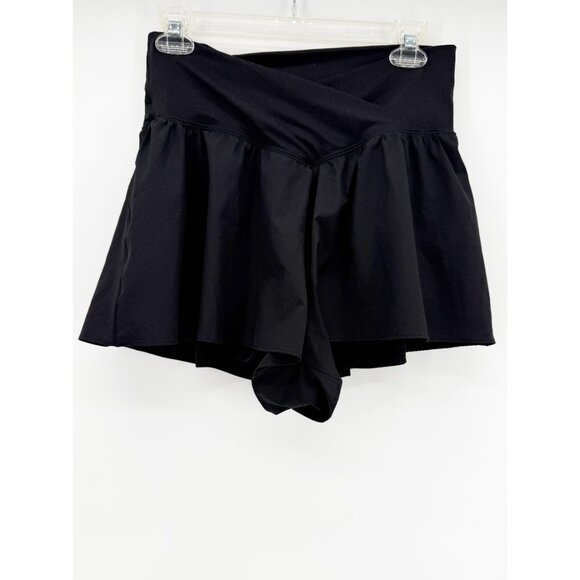 OFFLINE By Aerie Real Me Crossover Flowy Short in True Black Sz L - Picture 5 of 13